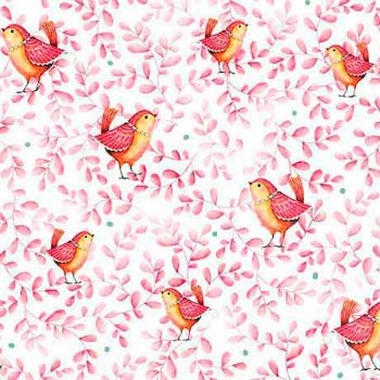 Love Grows Here Birds 26298 Red
