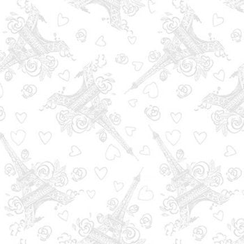 Love is in the Air Eiffel Tower 1683 01 white on white