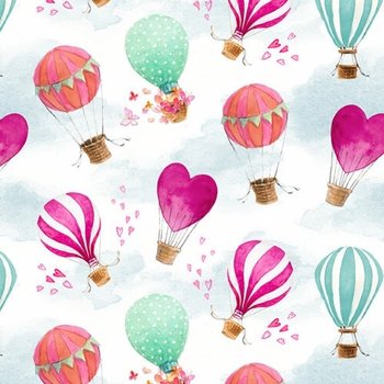 Love is in the Air Hot Air Balloons 1681 01 white