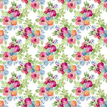 Love is in the Air Small Floral Clusters 1685 01 white