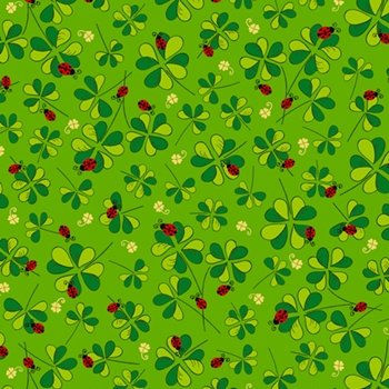 Lucky clover ladybugs 27425 G Green