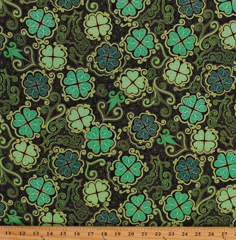Lucky Clovers Decorative 27424 J Black
