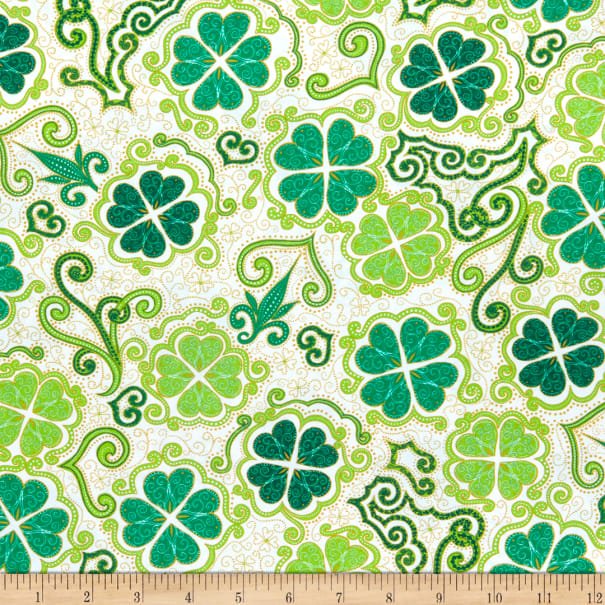 Lucky Clovers Decorative 27426 Z White