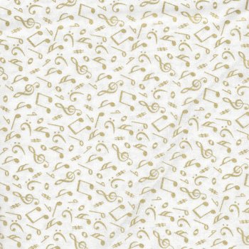 Mardi Gras 2 Metallic Music Note 20253M 10 Cream