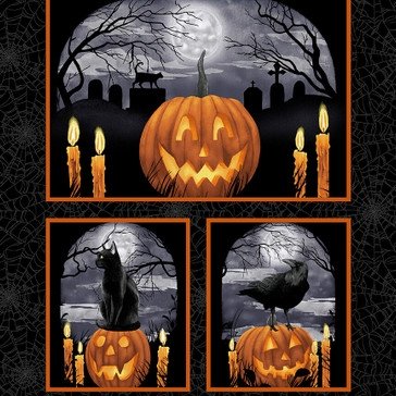 Midnight Magic Panel 6406P-93 Black