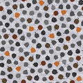 Midnight Magic Tiny Tossed Colorful Pumpkins 6397 9