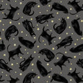 Midnight Magic Tossed Black Cats 6394-99 Black