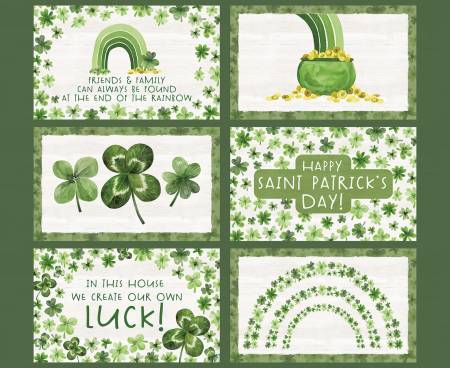 Monthly Placemats St. Patrick's Day 36in X 43in Placemat Panel PD12404R-MARCH