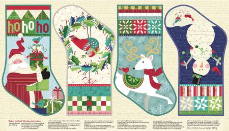 Multi Hes Making a List Panel 4 Stocking Fronts 10168B-99