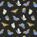 My Sunflower Garden Tossed Butterflies 1382 99 Black