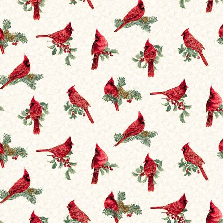 Natural Winter Cardinals w/Metallic 12345MB-09