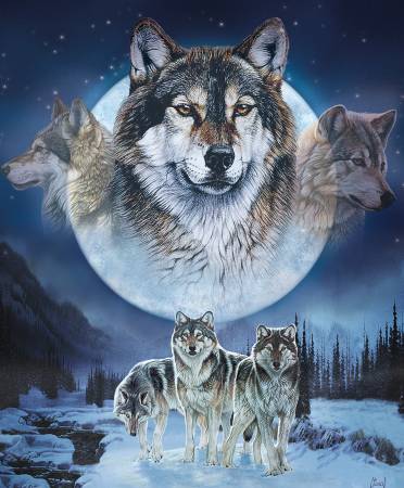 Natures Finest 36in Panel Wolf P9952R-WOLF