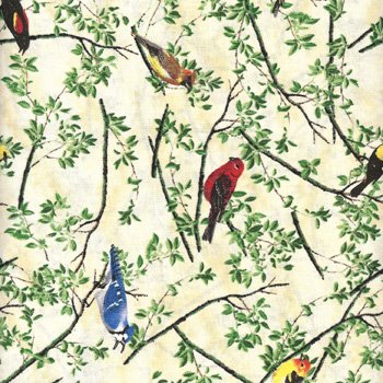 Natures Song Birds and Branches Ivory 38521 179