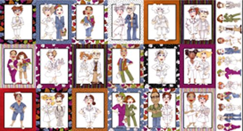 Nurse Central  21122-Z 18 Motifs ~7"x 8"  & border