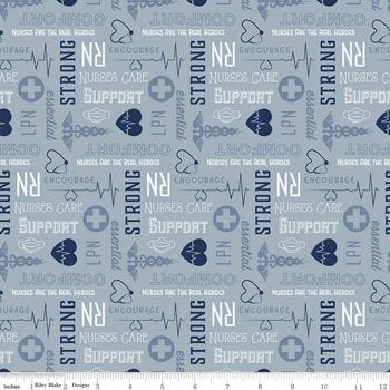 Nurse Nobody Fights Alone Nurses Care C10422 Blue