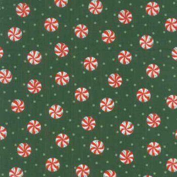 Old Fashion Santa Peppermints Green 20375 DKGRE