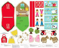On the Farm Carrying Case and Mini Fabric Story Book Panel 8183PS-01 36