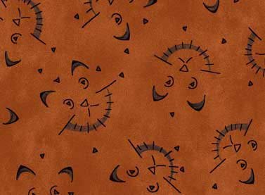 On the Web Cat Faces 25987-DKRU1 Dk Rust