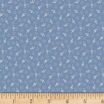 One Room School House Floral II 03055 LB Light Blue