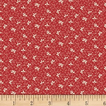 One Room School House Floral III 03056 R Red