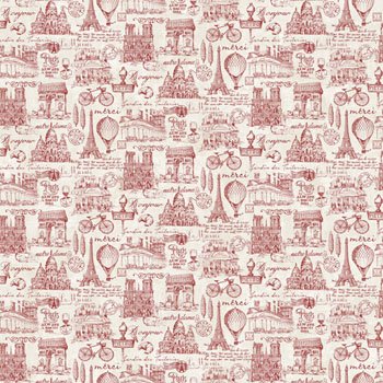 Paris Scenes 22357 24 Red