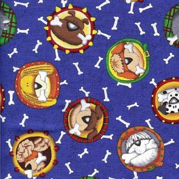 Paws  Dogs Tossed Blue 112 10321