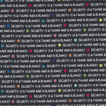 Peanuts Linus Security 22325 J Black