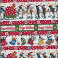 Penguin Happy Holiday 0319-1 Border Stripe
