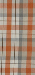Plaid Peach/Gray Homespun Towel 9586