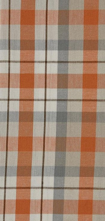 Plaid Peach/Gray Homespun Towel 9586