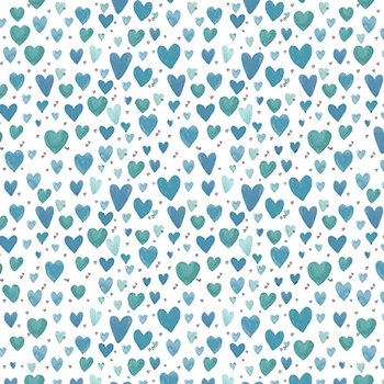 Playful Hearts Teal 10336-80