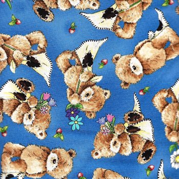 Popcorn the Bear Tossed 20929 Blue