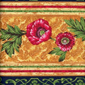 Poppy Love 2674-53 Green Border Stripe