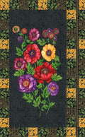 Poppy Love Panel 2665-99 Black