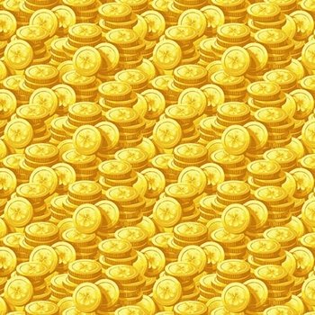 Pot of Gold Coins 9366 44 Yellow