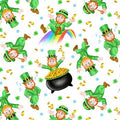 Pot of Gold Tossed Leprechaun 9365 16 White