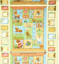Precious Panel Flannel Print  424 E