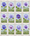 Pretty as a Pansy Blocks Panel 40 blocks approx.5" x 3.5"  1008 col 1