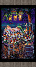 Princess on A Pea  6604 Prairie Black Panel (24" x 44")
