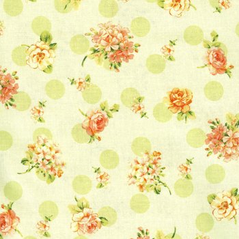 Promises  Peach Roses Green 20241 LTGRE1