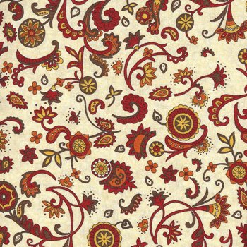 Pumpkin & Spice Paisley Beige  19341 16