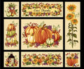 Pumpkin Harvest 1 yard Panel 2665P-33 Cream