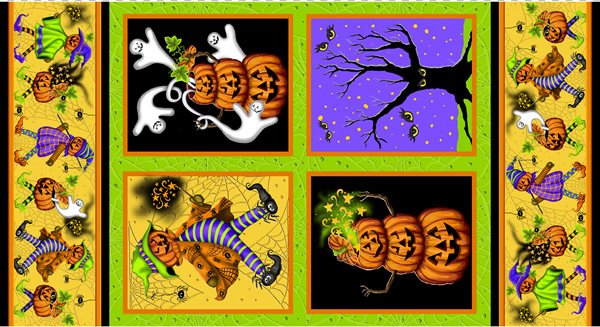 Pumpkin Parade Panel E60 1293 Multi