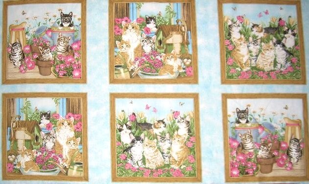 Purr-fect Garden Cat Panel  28020 425