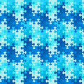 Puzzle pieces 455 Blue