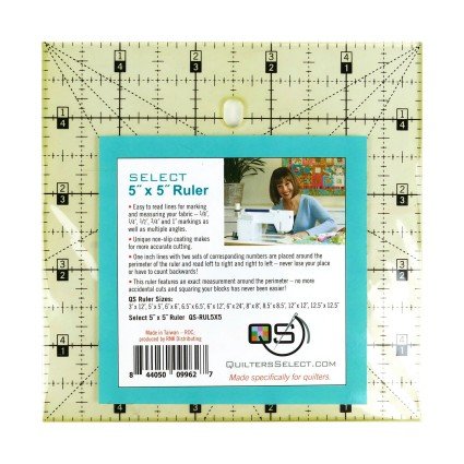 Quilters Select  Non-Slip Ruler - 5" x 5