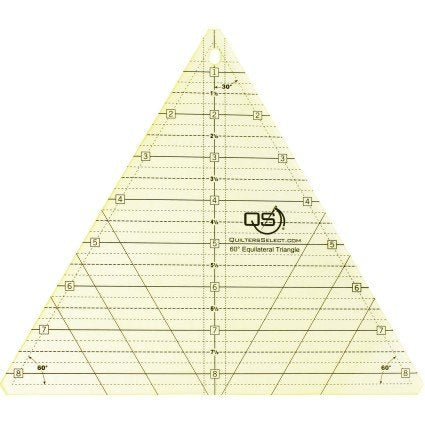 Quilters Select Non-Slip Ruler - 60 degree 8 1/2" Triangle
