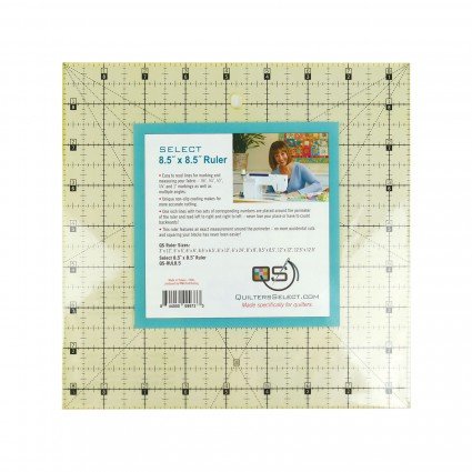 Quilters Select Non-Slip Ruler - 8-1/2" x 8-1/2