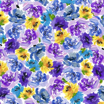 Quilting Sensations Floral 287986 v Violet