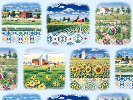 Quiltscapes Blue Motifs 2901